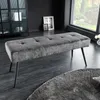 Design Sitzbank BOUTIQUE 100cm dunkelgrau Cord schwarze Produktbild-Vorschau 1