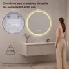 S'AFIELINA Miroir Salle de Bain LED Rond 70 cm avec Voir les images du produit 2