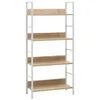 vidaXL Bücherregal 4 Regalböden Eiche 60×27,6×124,5 cm Produktbild-Vorschau 9