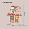 Coemo Kinderküche Susi Spielküche mit 38 tlg. Zubehör Farbe Produktbild-Vorschau 6
