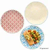 Lot de 6 assiettes plates Makina Trio, bleu, jaune et Voir les images du produit 2