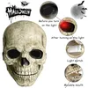 Omgoods - Halloweenská maska lebky s pohyblivou čelistí Náhled obrázku produktu 3