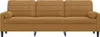 vidaXL Sofa 3-Sitzer mit Zierkissen Braun 210 cm Samt Produktbild-Vorschau 3