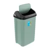 A green trash can with a black lid and a small sticker on the side. Náhľad obrázku produktu