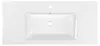 Aqualine ZUNO 100 keramische wastafel, 100x45 cm, wit Productafbeelding-voorbeeld 2