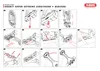 An instruction manual showing how to assemble and mount a bicycle lock bracket. Produktbild-Vorschau