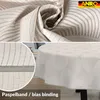 Tischdecke Geometrie Curva Grau Beige Oval 240x140cm Band Produktbild-Vorschau 3