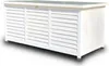 Rijoka Gartenbox aus Holz – Auflagenbox Metall Dach – 380L Produktbild-Vorschau 1