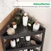 COSTWAY 3-stöckiger Eckregal 2er Set, freistehendes Produktbild-Vorschau 5