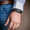 SERASAR | Męska skórzana bransoletka Premium [Flake] ze Podgląd zdjęcia produktu 12