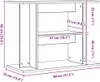 Aquariumständer Artisan Oak 80x35x60 cm Holzwerkstoff Produktbild-Vorschau 9