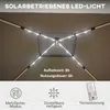 Close-up view of the underside of a solar-powered LED light system integrated into a canopy or umbrella structure. Produktbild-Vorschau