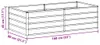 vidaXL Hochbeet Hellbraun 160 x 80 x 45 cm Verzinkter Stahl Produktbild-Vorschau 7