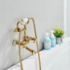 Vanová baterie KRAN retro GOLD mosaz HIMEA zlatá LAUFERI Náhled obrázku produktu 4