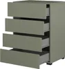 Petit buffet HAVANA – 4 tiroirs – Vert sauge – Design Voir les images du produit 3