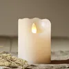 LED Echtwachs-Kerze ''Glow'', weiß, 7.5x10cm, Timer, Produktbild-Vorschau 6