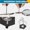 Dritte Hand Löten, Löthilfe mit 3X Lupe und 4 Flexible Produktbild-Vorschau 7