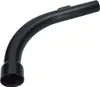 A black curved vacuum cleaner hose attachment against a white background. Produktbild-Vorschau