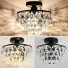 Kristall LED Deckenlampe, Gold, Ø25 cm, Modernes Wasserfall Produktbild-Vorschau 5