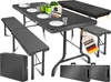 KESSER® Bierzeltgarnitur 3-teilig Set Tisch & 2x Bank | Produktbild-Vorschau 1
