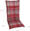 A high chair cushion with a plaid pattern. Produktbild-Vorschau