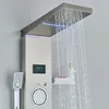 Edelstahl LED Duschpaneel Duschset Regendusche Massage Produktbild-Vorschau 5