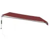 The Living Store Markise Automatisch mit LED Weinrot Produktbild-Vorschau 6