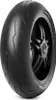 A close-up studio shot of a motorcycle tire mounted on a wheel rim. Podgląd zdjęcia produktu