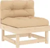 Mittelsofas mit Kissen 2 Stk. Massivholz Kiefer Produktbild-Vorschau 4
