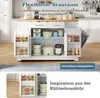 Wyspa kuchenna Merax z rozkładanym blatem i wysuwaną komorą Podgląd zdjęcia produktu 13