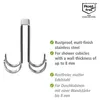 WENKO Dusch Haken Vieste Duo Edelstahl Duschwand Handtuch Produktbild-Vorschau 3