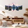 Bild auf Leinwand - Leinwandbild - Berge Felsen Wasser - Produktbild-Vorschau 7