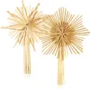 Two straw star ornaments for a Christmas tree. Produktbild-Vorschau