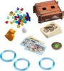 A collection of game components for HABA Funkelschatz - Das Drachen-Ei (Kinderspiel). Produktbild-Vorschau