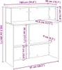 Biurko recepcyjne betonowe szare 100x50x103,5 cm drewno Podgląd zdjęcia produktu 11