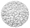 A round, woven placemat is shown from a top-down perspective against a white background. Voir les images du produit
