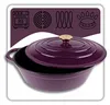 Emaillierte Gusseisen-Bratpfanne 6 l HAGE EGGPLANT Produktbild-Vorschau 2