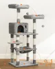 FEANDREA Kratzbaum 143cm, 2 kuschelige Produktbild-Vorschau 2