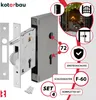 KOTARBAU® Hakenschloss Schiebetore Einsteckschloss F-60 Produktbild-Vorschau 5