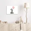 Leinwand Bilder 40x30 cm - Kinder Ballon - Zebra - Rosa, Produktbild-Vorschau 4