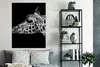 MuchoWow® Poster Tiere - Giraffe - Schwarz - Weiß 90x120 cm Produktbild-Vorschau 4