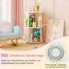 COSTWAY regał obrotowy, regał dziecięcy z 2 poziomami i Podgląd zdjęcia produktu 4