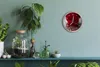 Holzuhr 30fi cm wanduhr - Rose Blumen Produktbild-Vorschau 2