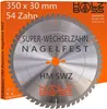 Holzboss ® HM-Sägeblatt 350 x 30 mm - nagelfest SWZ 54 x Produktbild-Vorschau 1