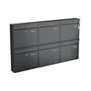 BASI - Briefkasten - SET - 6x BK 360M - Stahl matt Produktbild-Vorschau 1