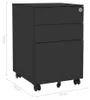 vidaXL Aktenschrank mit Rollen Anthrazit 39x45x60 cm Stahl Produktbild-Vorschau 7