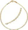 Armkette echt Gold 375 (9 kt)  bicolor mit Diamantschliff Produktbild-Vorschau 1