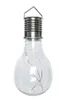 A clear studio shot of a solar-powered LED light bulb with a metal cap and a hanging loop. Produktbild-Vorschau