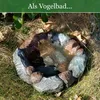 Vogelbad Garten 35cm | Vogeltränke Stein | Wassertränke für Produktbild-Vorschau 4