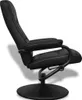 vidaXL Fauteuil TV avec repose-pieds Noir Similicuir Voir les images du produit 3